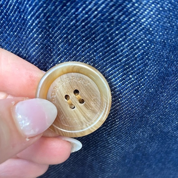 BURBERRY EASTHEATH Denim Jean Long Trench Coat - Picture 7 of 15